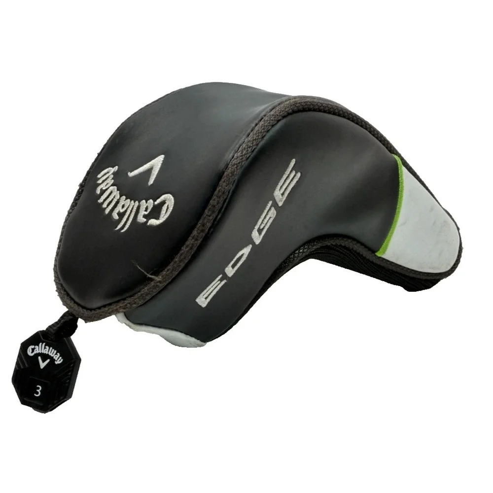 Callaway Edge Hybrid Golf Club Headcover | Black, White, Green (5H & 3 Tag)